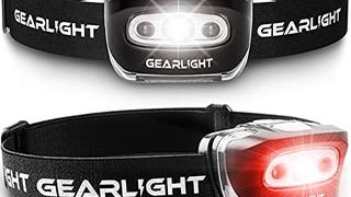 GearLight LED Head Lamp - Pack of 2 Outdoor Flashlight...