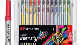 BIC Intensity Ultra Fine Tip Permanent Markers, 36-Count...