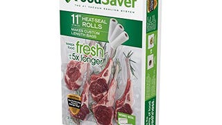 FoodSaver Vacuum Sealer Bags, Rolls for Custom Fit Airtight...
