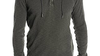 Lucky Brand Men's Lived-in Thermal Hoodley Shirt in Black...