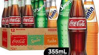 Mexican Coke Fiesta Pack, 12 fl oz Glass Bottles, 12...
