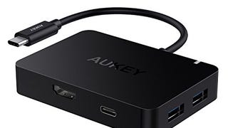 AUKEY USB C Hub Adapter with 4K HDMI, 4 USB 3.0 Ports, 60W...
