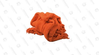 Nader Tweed Burnt Orange Throw