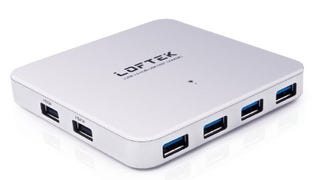 LOFTEK® 7 Ports High-Speed USB 3.0 Hub with 2 Charging...
