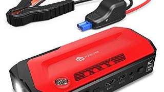 iClever 800A Peak 18000mAh Portable Jump Starter (up to...