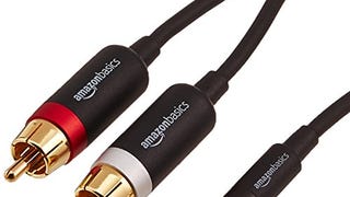 Amazon Basics 3.5mm to 2-Male RCA Adapter Audio Stereo...