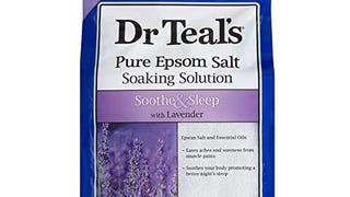 Dr Teal's Epsom Salt Soaking Solution, Soothe & Sleep, Lavender,...