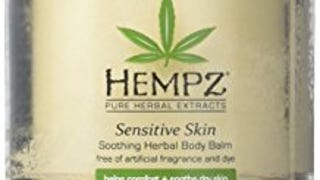 Hempz Sensitive Skin Herbal Body Balm, Off White, 2.7 Fluid...