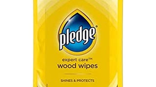 Pledge Expert Care Wood Wipes, Lemon, 24 Wipes