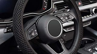 KAFEEK Elastic Stretch Steering Wheel Cover,Warm in Winter...