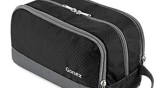Travel Toiletry Bag Nylon, Gonex Dopp Kit Shaving Bag Toiletry...