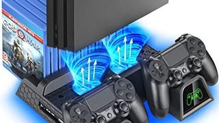 OIVO PS4 Stand Cooling Fan Station for Playstation 4/PS4...
