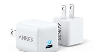 [2-Pack] USB C Charger, Anker Nano Charger 20W PIQ 3.0...