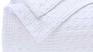PHF 100% Cotton Waffle Weave Blanket King/Cal King Size...