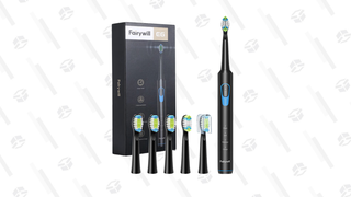 Fairywill E6 Sonic Electric Toothbrush & 6 Dupont Brush Heads