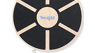 Yes4All Wooden Wobble Balance Board - Wobble Board for...