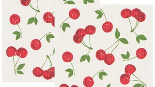Now Designs Swedish Sponge Reusable Dishcloth Cherries...