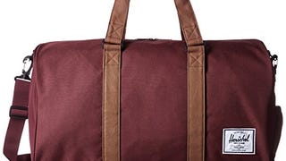 Herschel Novel Duffel Bag, Windsor Wine/Tan Synthetic Leather,...