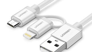 UGREEN Lightning and Micro USB Cable, 2 in 1 USB Charging...