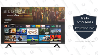 fifty" Amazon Fire 4K TV with a 4-year protection plan