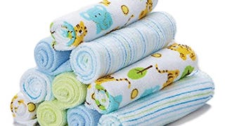 Spasilk 10 Pack Soft Terry Bath Washcloths – Newborn Boy...