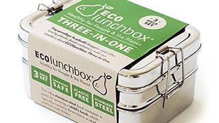 Ecolunchbox Three-in-One Stainless Steel Bento Box (1, Regular)...