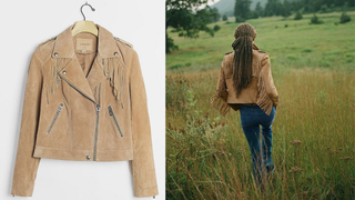 Eliot Fringed Leather Moto Jacket