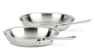 All-Clad D3 3-Ply Stainless Steel 2 Piece Fry Pan Set 10,...