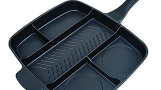 Master Pan Non-Stick Divided Grill/Fry/Oven Meal Skillet,...