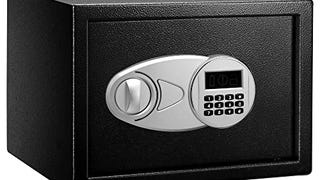 Amazon Basics Steel Security Safe and Lock Box with Electronic...