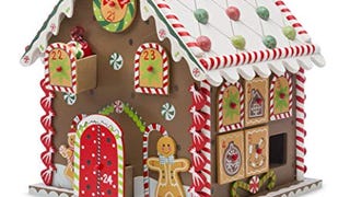 Wooden Gingerbread House Countdown to Christmas Advent...