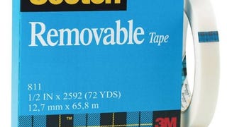 Scotch Removable Tape - 1/2 inch x 72 yards