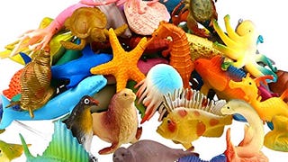 Ocean Sea Animal, 52 Pack Assorted Mini Vinyl Plastic Animal...