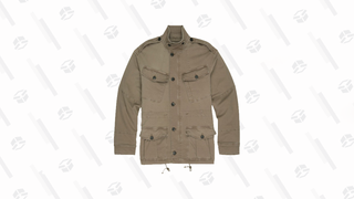 Olive Stretch Military Field Jacket
