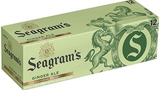 Seagrams Ginger Ale Soda Soft Drinks Fridge Pack Cans, 12...