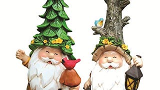 Garden Gnomes Statues- Unique Gnome Set of 2 Gnomes by...