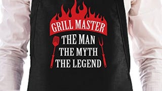 Funny Aprons for Men Grill Master the Man the Myth the...