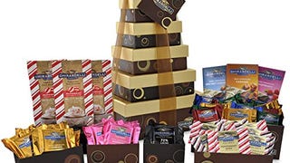 Ghirardelli 6 Tier Tower Holiday Chocolate Gift Set, Brown,...