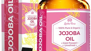 Jojoba Oil by Leven Rose, Pure Cold Pressed Natural Unrefined...