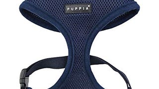 Puppia Soft Dog Harness, Navy, Small (PDCF-AC30-NY-S)