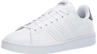 adidas Men's Advantage Running Shoe, White/White/Dark Blue,...