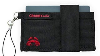 Crabby Wallet - Black - Thin Minimalist Front Pocket...