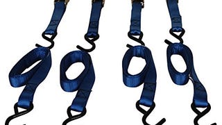 Highland (9210600) 6' Blue Cambuckle Tie Down with Hooks...