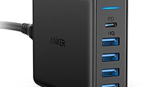 USB C Wall Charger, Anker Premium 60W 5-Port Desktop Charger...