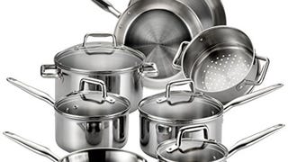 T-fal Stainless Steel Cookware, Multi-Clad, Dishwasher...