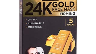 AZURE 24K Gold Firming Face Mask- Anti Aging, Hydrating,...