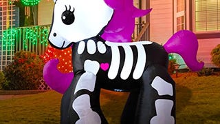 GOOSH 5.2FT Height Halloween Inflatables Outdoor Skeleton...