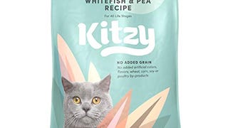 Amazon Brand - Kitzy Dry Cat Food, Whitefish and Pea Recipe,...