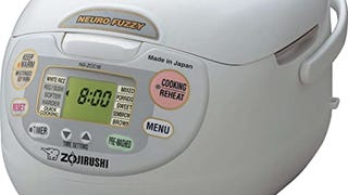 Zojirushi NS-ZCC18 Neuro Fuzzy Rice Cooker & Warmer, 10...
