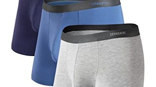 Separatec Men's Underwear 3 Pack Basic Bamboo Rayon Soft...
